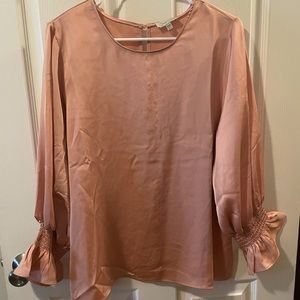 Chenault Peach Large Blouse NEW